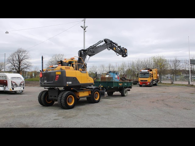 656181 Wheeled excavator Volvo EW 160D -12