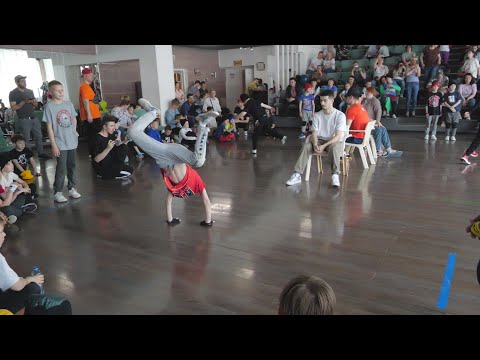 начинающие Данилов Родион vs Михеев Виктор - "ALL OPTION" break dance battle, брейкданс чемпионат