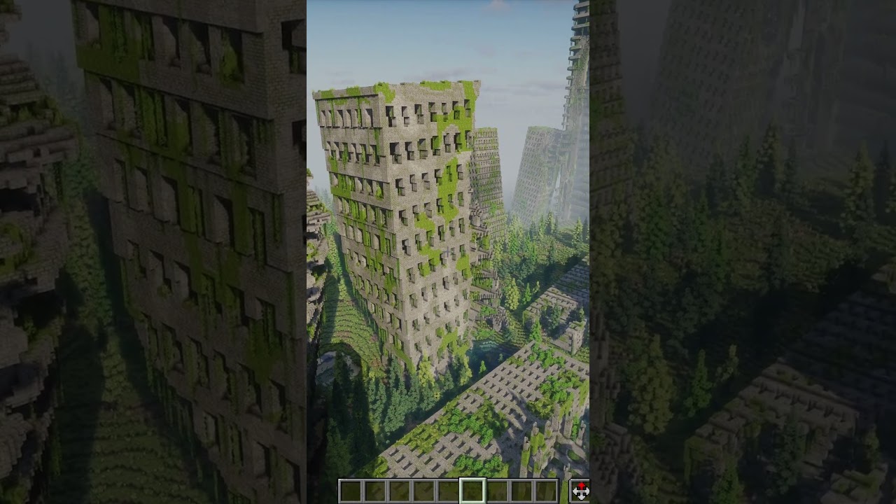 I built an apocalypse city in Minecraft 🍃