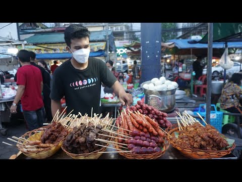 Amazing Different Varieties Type Street Foods @TuolTumpoung - Yummy Many Evening Street Food in Town