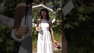 Видеообзор Женский прозрачный зонт-трость Fulton Birdcage-2 L042 Wedding Floral Border (Цветочная кайма)