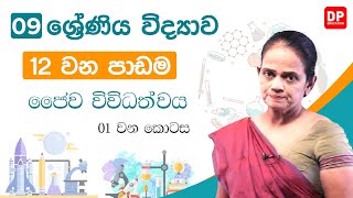 12 වන පාඩම (ජෛව විවිධත්වය  -  01 වන කොටස) | 09 වන ශ්‍රේණිය විද්‍යාව