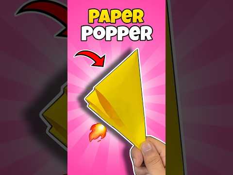 How to Make a  Paper Popper Very Loud and Easy 🤩#shorts