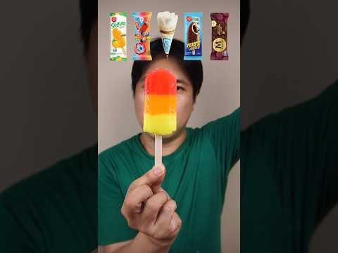 EATING VARIOUS WALLS ICE CREAM #asmr #mukbang #shorts