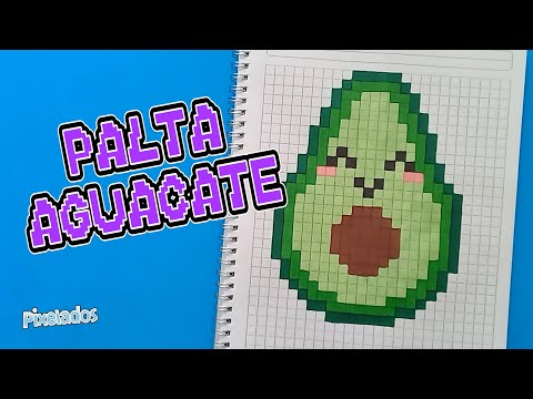 HOW TO DRAW AN AVOCADO IN PIXEL ART - PIXELADOS