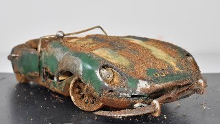 Restoration Abandoned Jaguar E-Type Model Car
