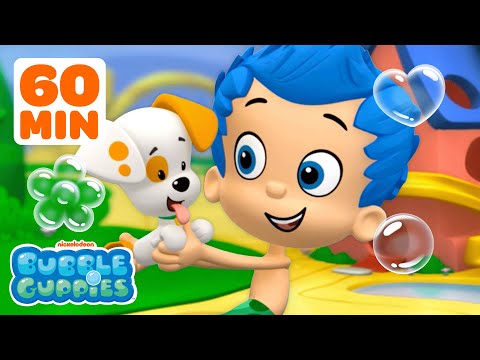 Bubble Puppy Mermaid Fun & Games! w/ Gil | 1 Hour | Bubble Guppies Mermaids