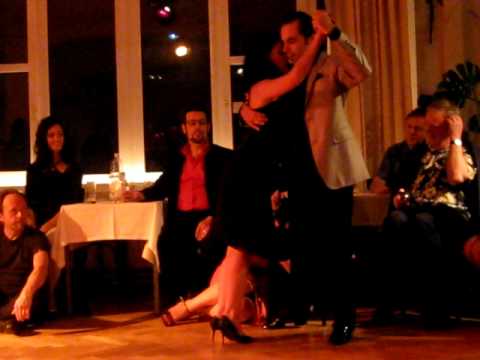Ezequiel Paludi and Geraldine Rojas are dancing to a tango