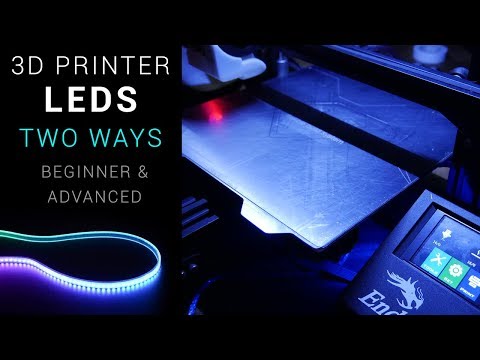 3D printer LEDs - Beginner and advanced versions - Neopixels!