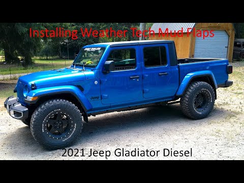 Mud Flaps 2021 Jeep Gladiator Diesel.