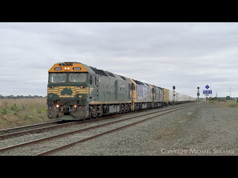 7902V Mildura Container Train With G539 BL30 G523 (26/8/2022) - PoathTV Australian Railways