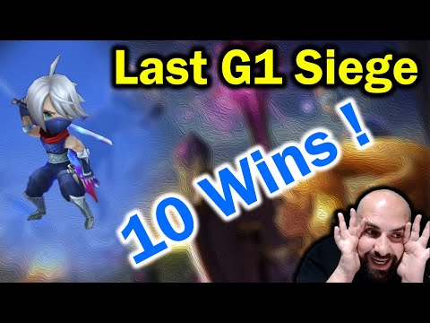 Last G1 Siege with 10 Wins to Close it off (Summoners War)