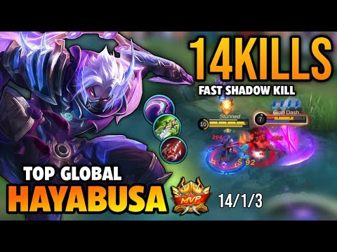 HAYABUSA BEST BUILD 2022 | TOP GLOBAL HAYABUSA GAMEPLAY | MOBILE LEGENDS