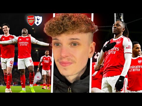ARSENAL 4-1 TOTTENHAM. EZE SCORES A HAT-TRICK IN THE NORTH LONDON DERBY.