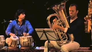 War Dance for Wooden Indians for tabla, marimba, tuba and tap dance!