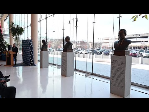 NJ Essex County M. L. K. Jr. Justice Building Receives Three New Bronze Busts