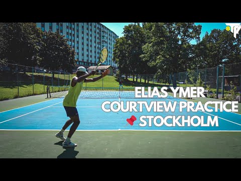 Elias Ymer Courtview Practice in Stockholm - 4K