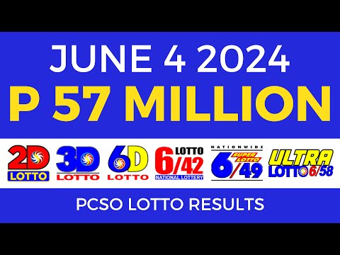 Lotto Result Today 9pm June 4 2024 PCSO Complete