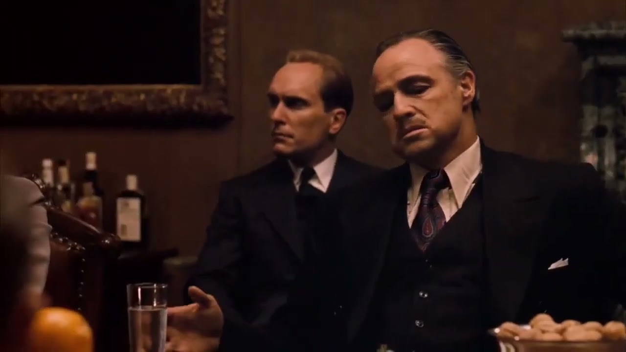 O Poderoso Chefão - Cena  A Reunião das Cinco Famílias