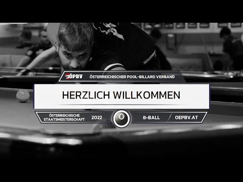 ÖSTM Pool Billard 2022 - 8-Ball - Semifinale - Armin Stainko gg. Niklas Kaltenböck