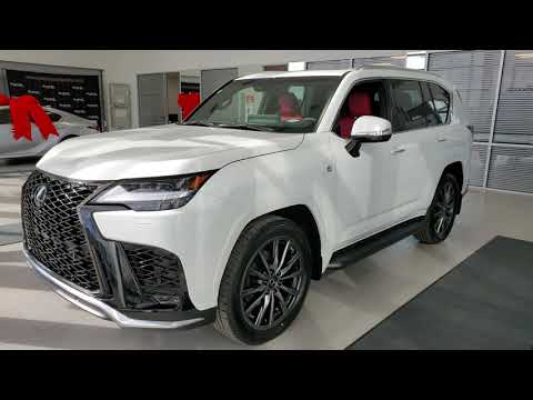 2022 Lexus LX 600 F Sport Model Review of Features and Walk Around Exterior and Interior