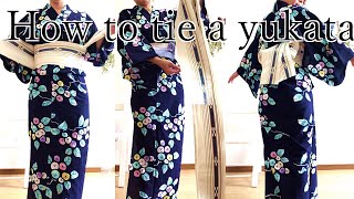How to tie a yukata belt for women