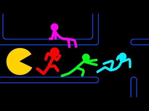 Stickman VS Minecraft: Pacman Survival Tournament - AVM Shorts Animation