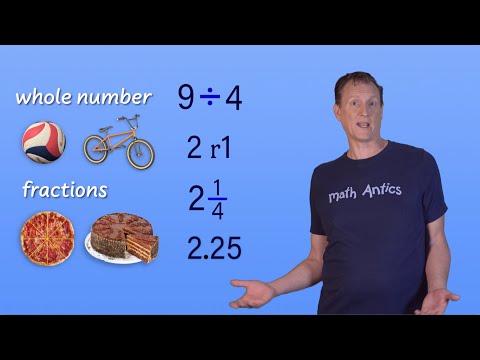 Division: Remainders vs. Decimals - Math Antics Extras
