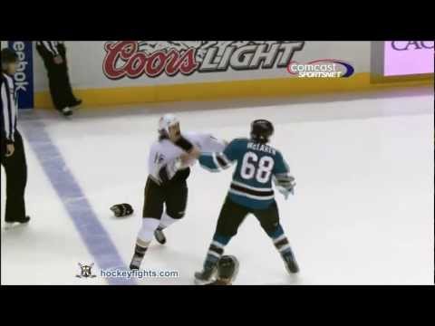 George Parros vs Frazer McLaren Dec 26, 2011