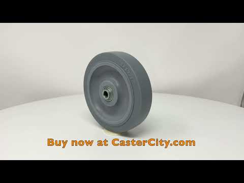 5″ x 1 1/4″ High Capacity Rubber Wheel – Ball Bearing