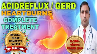 ACID REFLUX | GERD | HEART BURN | COMPLETE SOLUTION & DIET | in HINDI