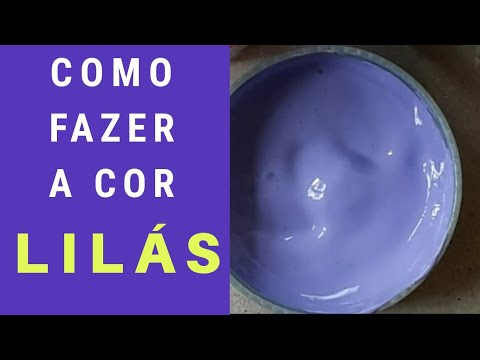 Como fazer a cor Lilás #2 - Mistura de cores