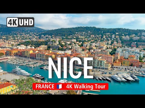 NICE Walking Tour 🇫🇷  -  Discover French Riviera on this NICE Walk  (4K 60fps)
