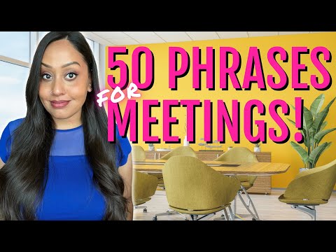 50 Phrases for Business Meetings in English