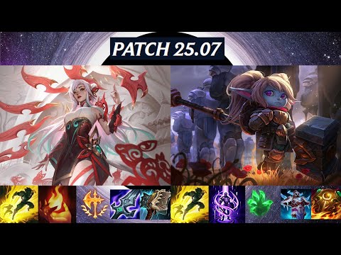 Irelia vs Poppy Top, Patch 25.07. League of Legends