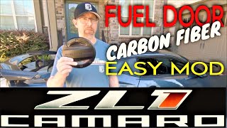 Carbon Fiber Camaro ZL1 1LE Gas Cap Cover Easy Installation #CamaroZL1