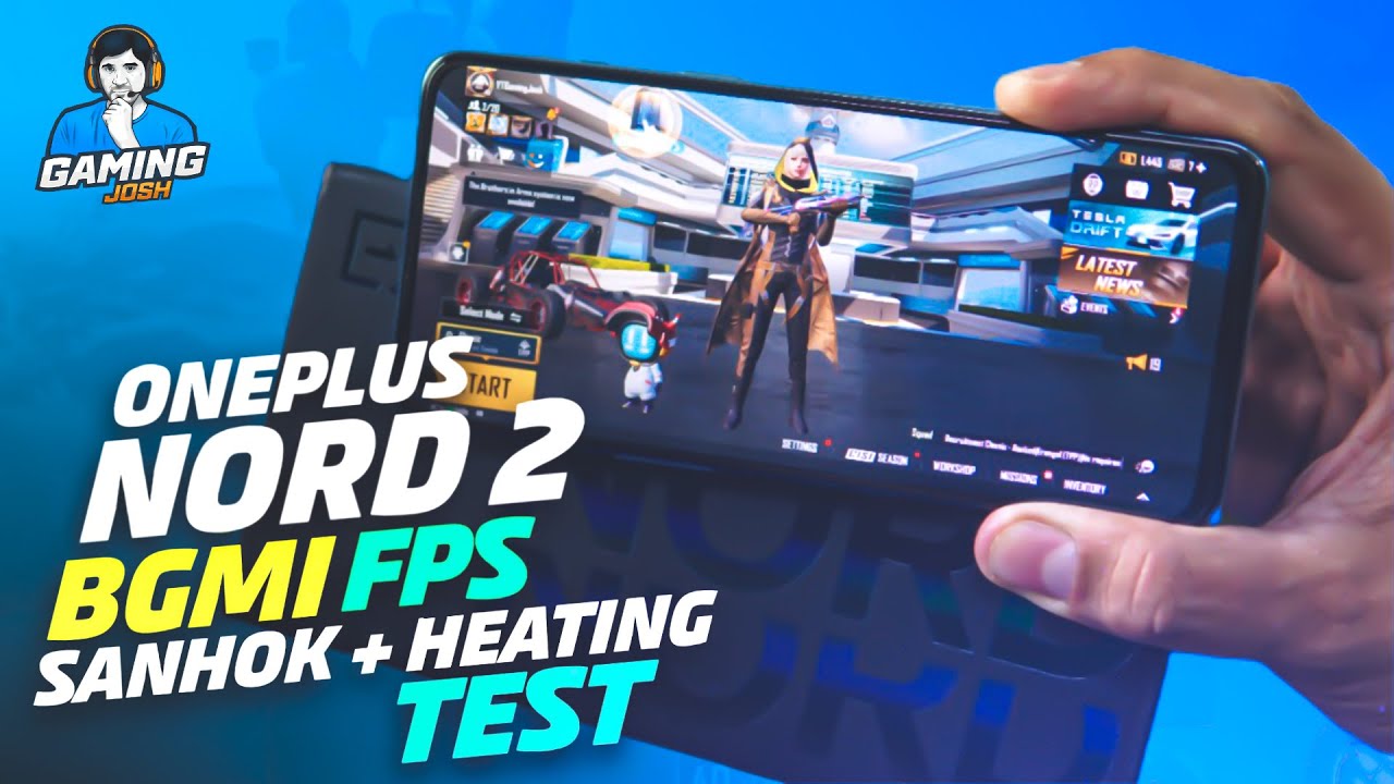 OnePlus Nord 2 Gaming Review, BGMI FPS Test, Sanhok Bootcamp + Heating | Gaming Josh