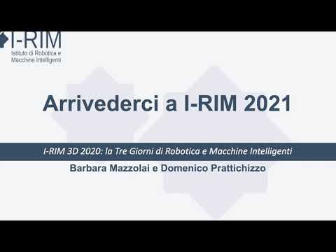 Saluti finali di I-RIM 3D Conference 2020.