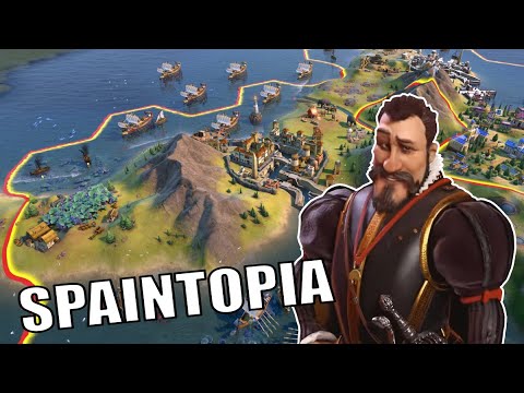 Civ 6 | This Is The PERFECT Island Map For Philip! (#1 Deity ++ Spain Civilization VI)