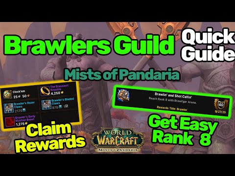 Brawlers Guild Quick Guide - tips for EASY clear! | Mists of Pandaria | MoP Classic | WoW Classic