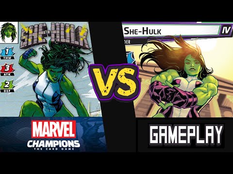 She-Hulk vs Expert She-Hulk | Marvel Champions Synthezoid Smackdown Playthrough