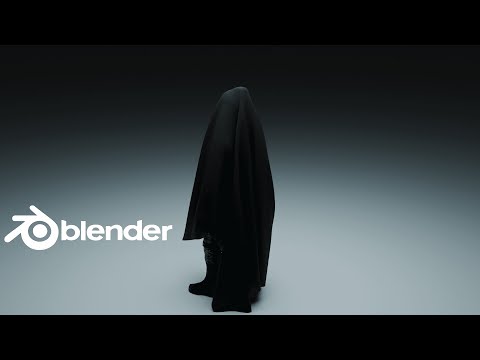 Blender Tutorial | Cloth Simulation for Robes & Ghost Characters | Beginner Tutorial #blender3d