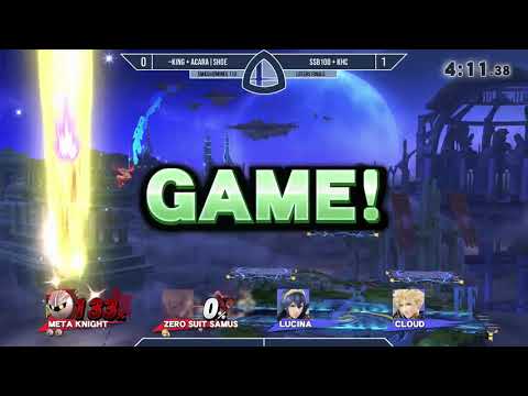 Sm4sh@Mines 113 - ~King + AcaRa|Shoe Vs. SSB100 + KHC - Doubles Losers Finals