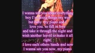My Piano- Ariana Grande lyrics.
