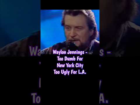 Waylon Jennings - Too Dumb For New York City (Lyrics) #90smusic #countrymusic #songlyrics #reels