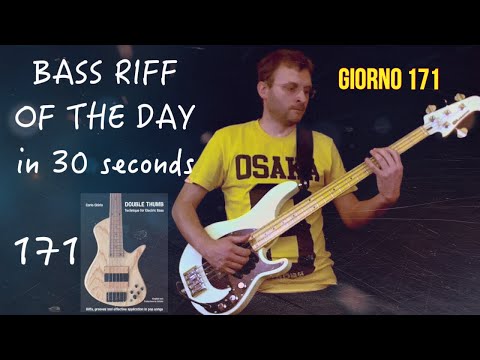 Double Thumb Technique for Electric Bass (Carlo Chirio) Alusonic Bass Riff of the day giorno 171