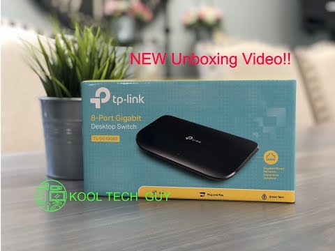 Maršrutizatorius TP-LINK 8 prievadų gigabito komutatorius video