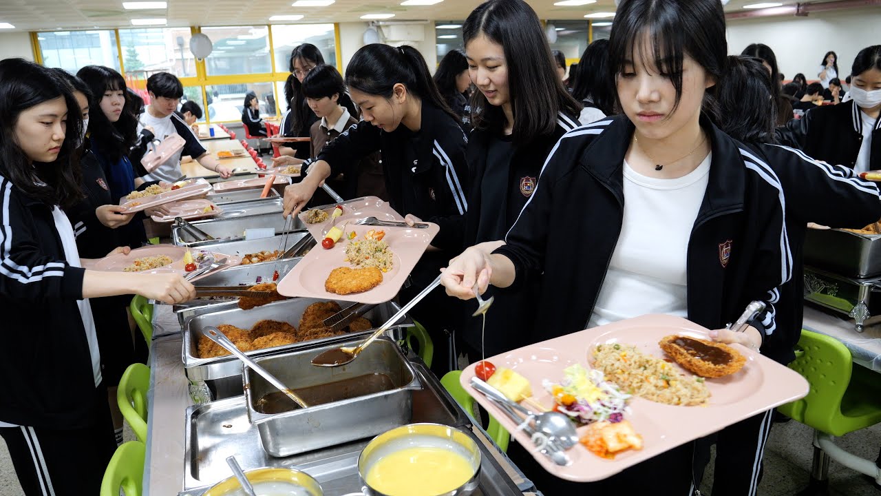 World's Best Korean School Lunch Mass Production Site Revealed / Korean food