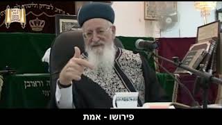 "ברוך שחלק מחכמתו ליראיו" - גדולה ענווה... - מרן הרב מרדכי אליהו (הרב מרדכי אליהו זצ"ל) - התמונה מוצגת ישירות מתוך אתר האינטרנט יוטיוב. זכויות היוצרים בתמונה שייכות ליוצרה. קישור קרדיט למקור התוכן נמצא בתוך דף הסרטון