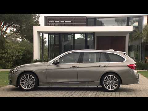 2015 BMW 330d Touring Luxury Line exterior design footage